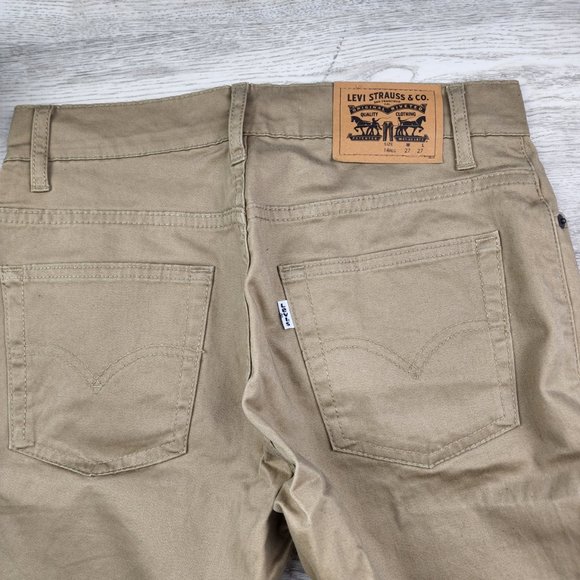 Levi's Pants Jeans 511 Slim Fit Straight Cut Casual Khaki Size 14 Regular - Picture 6 of 9